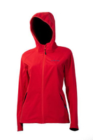 Lady′s Softshell Red Waterproof Hoodie Windstopper Knitted Jacket