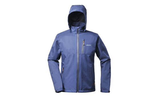 Men′s Waterproof Hoodie Windbreaker Polyester Twill Jacket