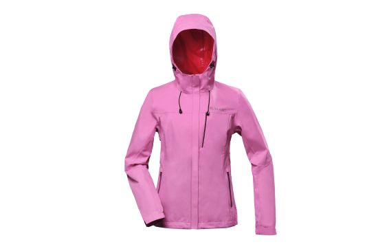 Lady′s Recycled Waterproof Hoodie Lightweight Windbreaker Jacket
