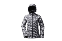 Lady′s Softshell with Camouflage Grey Color Windbreaker Body Warmer Jacket